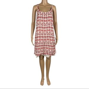 🦋CAbi Rayon Aztec Print Spaghetti Strap Slip Dress